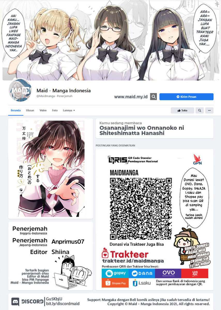 Osananajimi wo Onnanoko ni Shiteshimatta Hanashi Chapter 86 Bahasa Indonesia